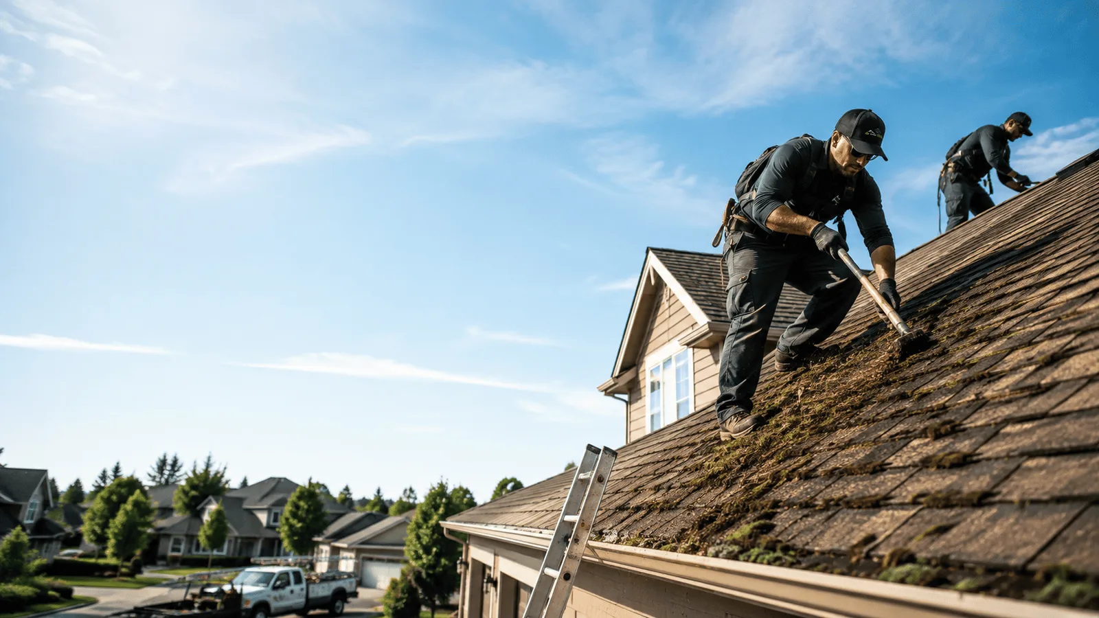 Roof Moss Removal in Telferner, TX near me